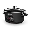 Blackdecker 7 quart slow cooker scd4007 chalkboard exterior locking lid 3 heat settings removable stoneware crock  urban country home decor