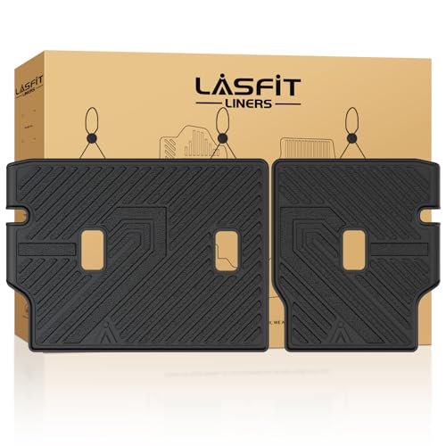 Image of LASFIT Rear Seat Back Protector for Honda Passport 2026 | All Weather TPE Pet Friendly Custom Fit Passport Second Row Back Seat Cover Mat Liner Accessories, Black