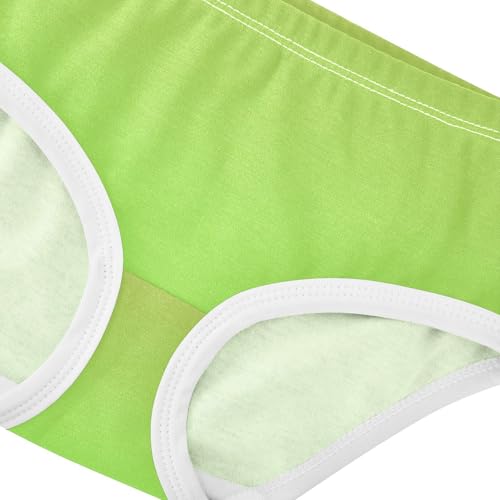 Joisal Cotton Girls Underwear Toddler Avocado Green Fresh Leaves Gradient Little Girl Panties Fancy Kids Undies Briefs 2t4