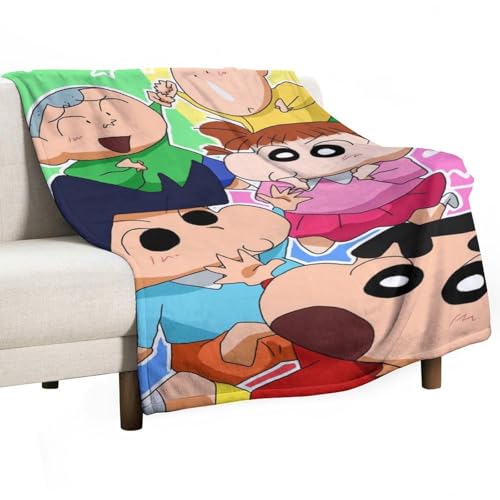 クレヨンしんちゃん 毛布 ブランケット 暖かい 肌に優しい フランネル ふわふわ 柔らかい 軽量 洗える お昼寝 お部屋 人気キャラ クリスマス 誕生日 プレゼント アニメ 推し かわいい おしゃれ