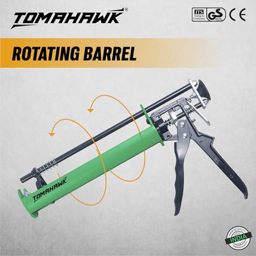 Image of TOMAHAWK TCG 04 Professional Hand Caulking Guns, Heavy Duty Silicone caulking Gun | Sealant Gun (230MM(9 inchInch)) | Ideal for Home, DIY & Professional Use | Premium Quality Tool