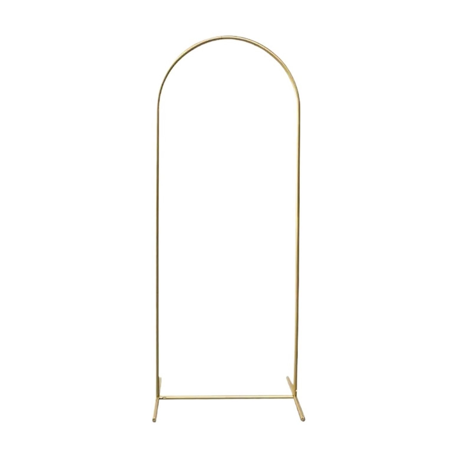 stojak na tło, Stojak na tło łuku ślubnego, metalowy złoty 60x150 cm