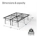 Zinus SmartBase Heavy Duty Mattress Foundation, 18 Inch Metal Platform Bed Frame, No Box Spring Needed, Sturdy Steel Frame, Underbed Storage, California King