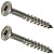 #8 x 3" Deck Screws 316 Marine Grade Stainless Steel, Square Drive, Type 17 Wood Cutting Point, Quantity 100, Size Number 8 x 3" Long