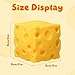 Cheese Squishy,Soft Squishy Cheese Block Squeeze Fidget Toy, Mini Stress Relief Sensory Toy - Fidget Novelty Toy and Gift for Kids and Adults