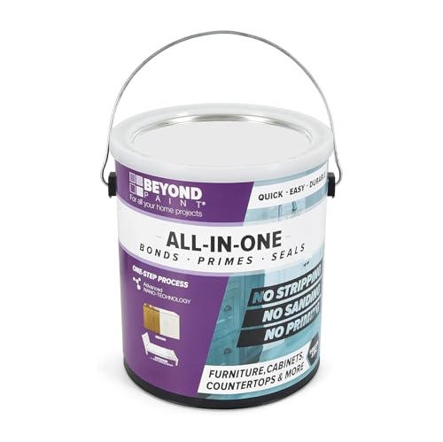 Comparison: Best Paint Finish For Kitchen Cabinets 9 Beyond Paint Furniture, Cabinets and More All-in-one Refinishing Paint Gallon, No Stripping, Sanding or Priming Needed, Bright White, 3.79 Litre (BP24)