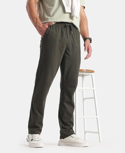 Image of Jockey 9500 Men Super Combed Cotton Rich Regular Fit Trackpant with Side Pockets