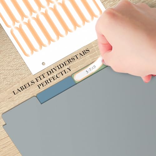 Ospelelf Binder Dividers with Tabs,Durable Paper Dividers for 3 Ring Binder,5 Tab(8.5" * 11") 3 411lf6n54YL