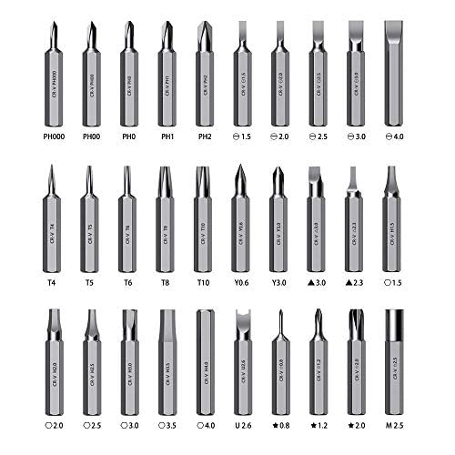 32 in 1 Interchangeble Multipurpose Mini Screwdriver Set Magnetic Slot Wrench Bits Repair Tools Kit Set Combination Screwdriver Set for Home Appliance,Laptop,Mobile,Computer 1