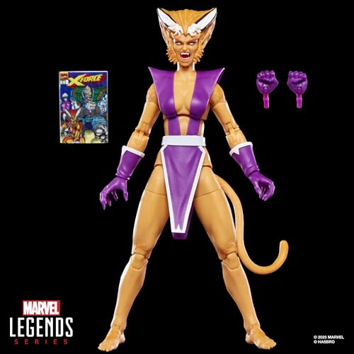 Marvel Legends Series Feral, X-Force #1 (1991) and X-Men Comics-Inspired Collectible 6-Inch Scale Action Figure with Character-Sized Comic Accessory - image 2