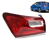 Halogen Tail Lights Compatible with 2016-2018 Chevy Malibu Rear Light Taillights Outer Left Driver Side Replace:84516374
