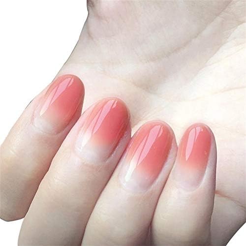 24pcs/set Press On Nails for Women False Nail Tips with Glue Design French Oval Fake Nails for Women Full Cover Artificial Fingernail Art Tips Stick On Nails - Image 3