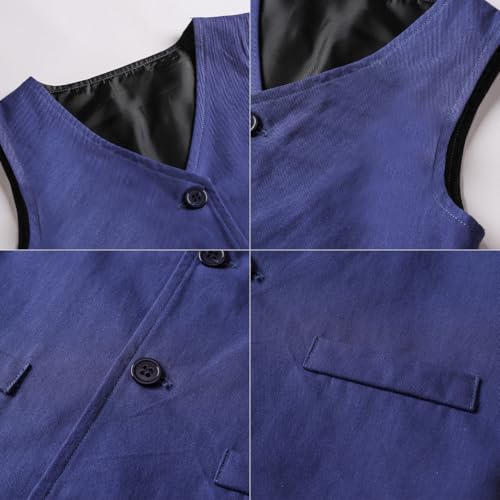 Image of ARTMINE Toddler Boy Clothes Suit Gentleman Wedding Outfits, Formal Dress Shirt+Bowtie+Vest+Pants