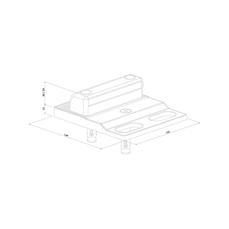 Zueco de suelo para atornillar LOCINOX - SABO