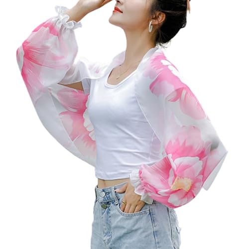 Women's UV Protection Shawl, Women's Ice Silk Cooling Sunproof Sleeve Shawl Lightweight Cuff Cover