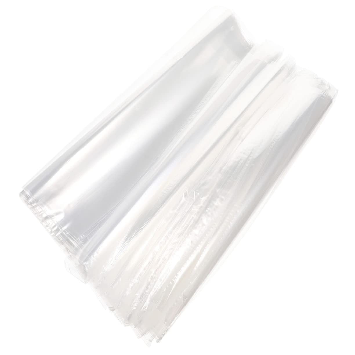 NAMOARLY 200pcs Pof Heat Shrink Bags Crystal Safe Sturdy Space-Saving Perfect for Packaging Displaying Shoes Wine Bottles