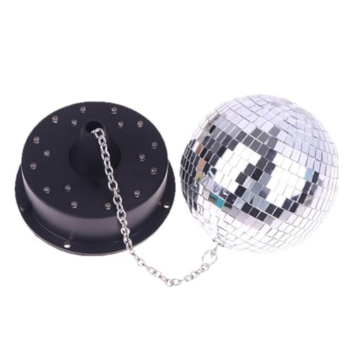 IJSDNVJNDX Bola de Discoteca Decorativa DIY con Motor Giratorio de 5 RPM y Batería, Ideal para Fiestas Navideñas.