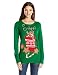 Allison Brittney Women's Gingerbread and Hot Chocolate Jacquard Ugly Christmas Sweater