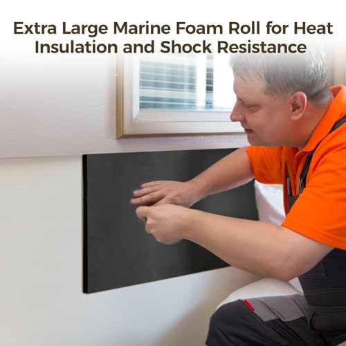 Image of 2 PCS Foam Rubber Sheet with Adhesive - 78 x 16 x 0.59 Inches Closed Cell Rubber with Adhesive Insulation Sheets, Lightweight Single Sided Tape Water Weather Resistant Sheets
