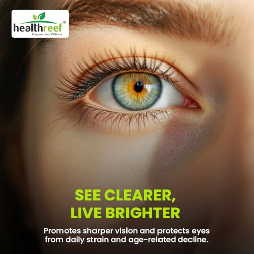 Image of Vision Pro+ Plant-Based Eye Health Supplement | with Lutein, Astaxanthin & Bilberry | Antioxidant Support for Healthy Eyes, Night Vision & Digital Screen Care (Pack of 2)