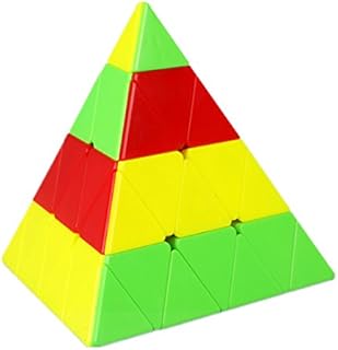 CuberSpeed QY Toys 4x4 Pyramid stickerless Magic Cube Master Pyraminx Speed Cube
