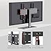 BYFSRUS TV Mounts,TV Stand Mount, Adjustable Height Table Top TV Stands, with Tempered Glass Base, for 32-65 Inch TV Stand Mount, Loading 99 Lbs