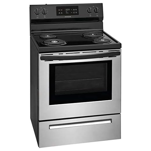 Frigidaire FFEF3016VS 30" Freestanding Electric Range with 5.3 cu. ft. Capacity Auto Shut-Off Electronic Kitchen Timer One-Touch Self Clean Delay Clean Interior Lighting in Stainless Steel