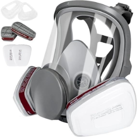 TORIOX Full Face Respirator Mask - Reusable 6800 full Respirаtor Face Cover Gas Masks Survival Nuclear and Chemical for Asbestos, Fume, Resin, Dust and Chemical-image-1