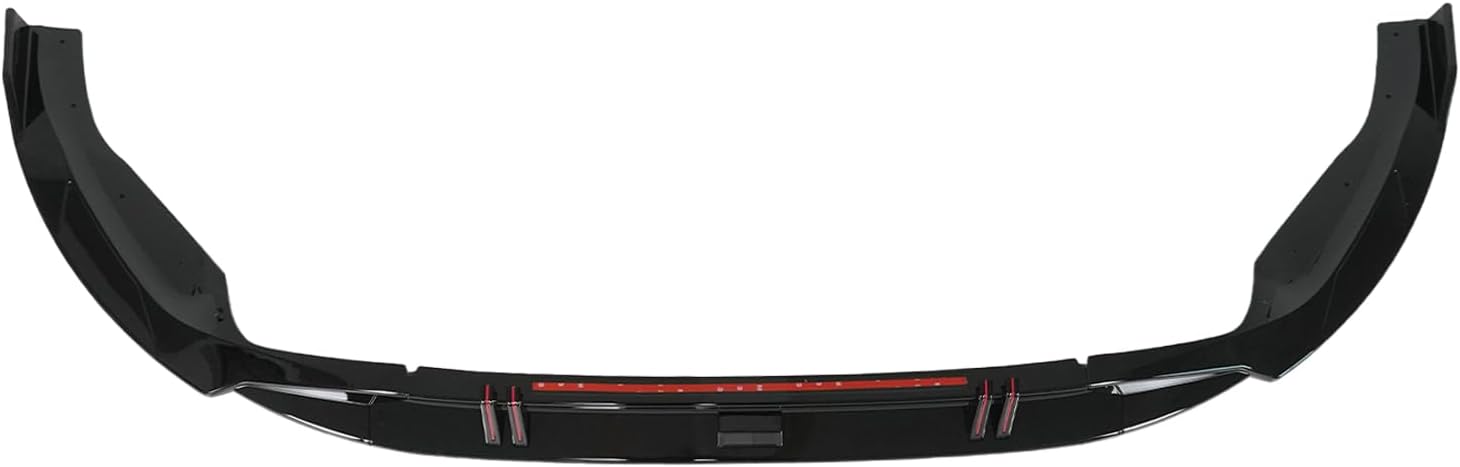for Audi A5 S-line B9.5 2021-2024 Front Bumper Lip Gloss Black