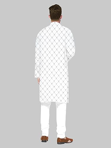 Image of Men's Printed Cotton Kurta