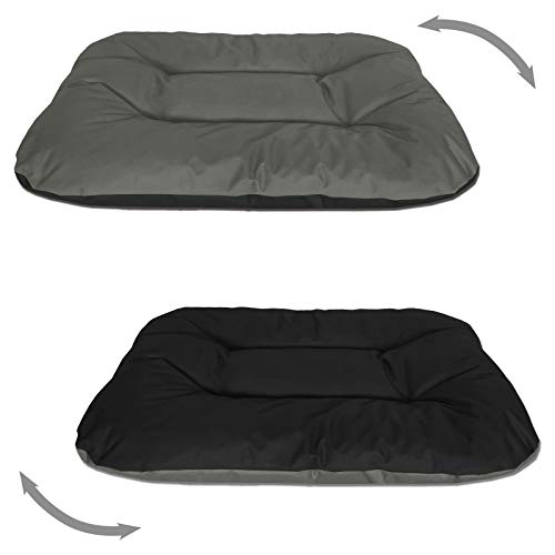 BedDogu00ae Rex 2en1 Antracita/Gris XXL Aprox. 120x100x14cm colchón para Perro, 9 Colores, Cama, sofá, Cesta para Perro