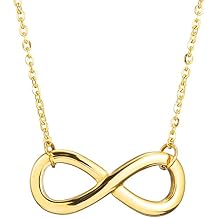 Jude Jewelers Stainless Steel Infinity Style Charm Promise Statement Classic Plain Collar Necklace