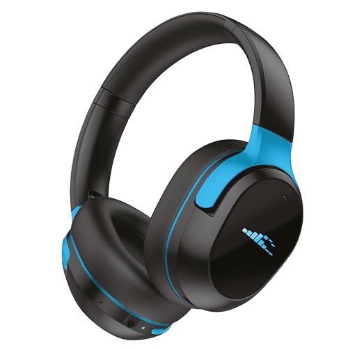 RIPT Ultra Over-Ear Sport Headphones, Active Noise Cancellation and Transparency Mode, 50-Hour Battery Life, 2 Sets of Cushions, Sweat-Proof Silicone and Leatherette, Premium Sound, Waterproof