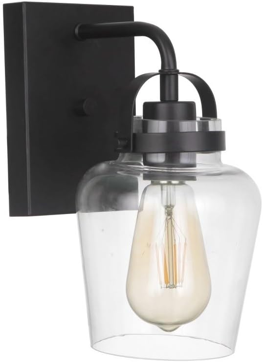 Craftmade Trystan 1 Light Wall Sconce Flat Black