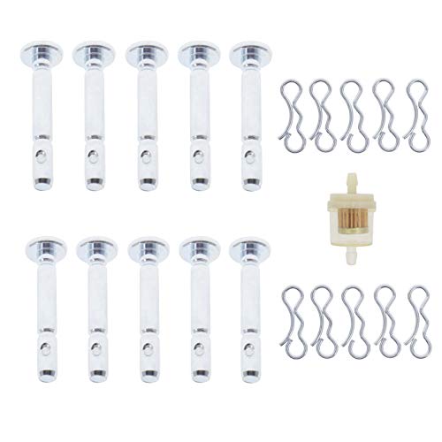 Chacarbtu 10 Pack 738-04155 Shear Pins, 714-04040 Cotter Pins - 0.25