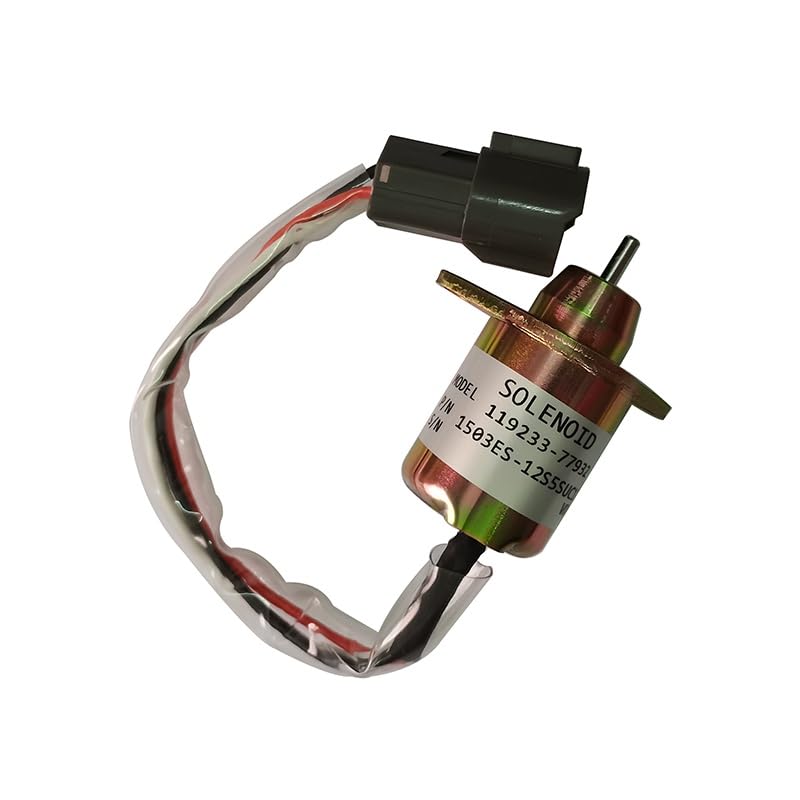 12V 119233-77932 Apagado De Combustible | Se adapta a Yanmar 3TNV88 19233-77931 for Woodward 1503ES-12S5SUC12S