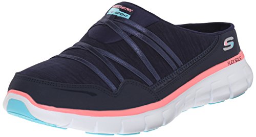 Skechers Sport Women's Air Streamer Fashion Sneaker,Navy/Pink,9.5 M US