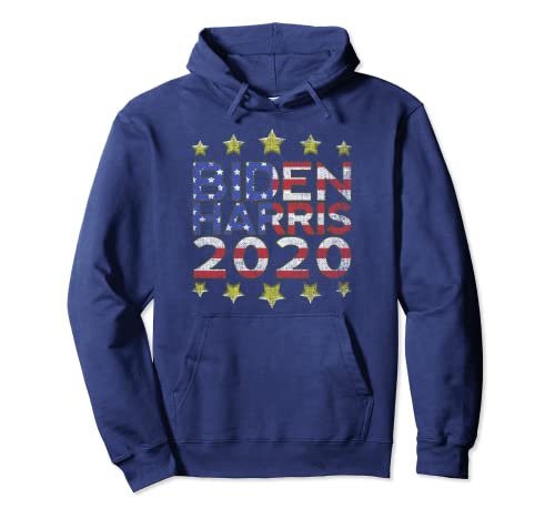 Biden Harris 2020 voto per Joe US Elezioni Uomini Donne Retro Felpa con Cappuccio