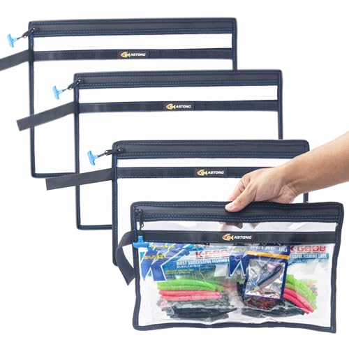 KASTONG 2 Layer Water-resistant Fishing Bait PVC Clear Storage Bag