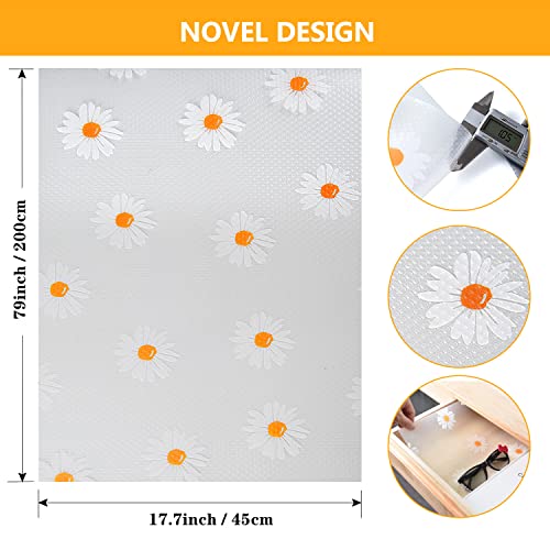 Innolites Shelf Liners For Kitchen Cabinets, Non Adhesive Drawer Liner Non Slip Cabinet Liner, For Kitchen Shelf Liner Pantry Cupboard Refrigerator Dresser (17.7 X 78.7 Inch) #TOP1