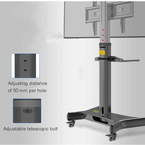 Soporte móvil para TV con ajuste de altura y giro miniatura 2