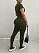 Mrskoala Women Long Sleeve Bodycon Jumpsuit One Piece Zip Up Romper Armygreen L