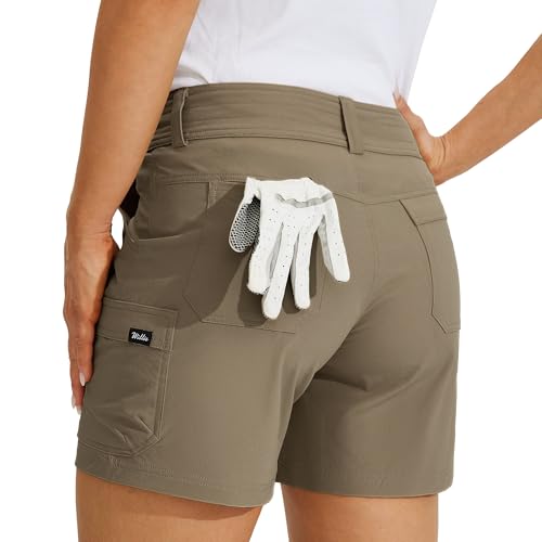 Willit Women's Golf Cargo Shorts Quick Dry Hiking Athletic Casual Summer Shorts with Pockets 5"2