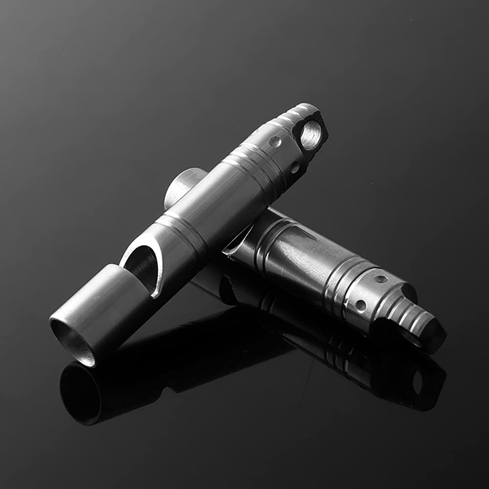 Whistle Emergency Outdoor Treble Survival Whistle 120dB Emergency Equipment Single-Tube Whistle Titanium Alloy