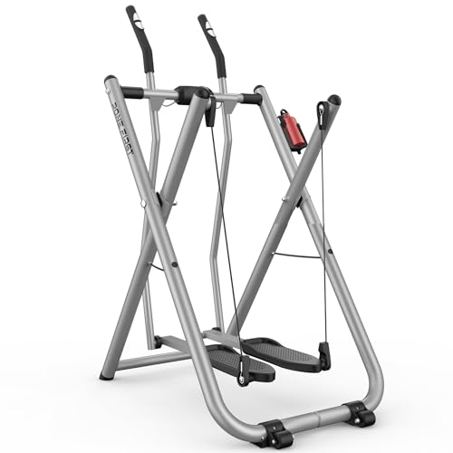 PONE FIRST Elliptical Machine Glider,Air Walker Cross Trainer for Total Body Fitness Workout Exercise,Low-Impact Design for Home Gym-Elliptical Supports 300lbs Weight Capacity