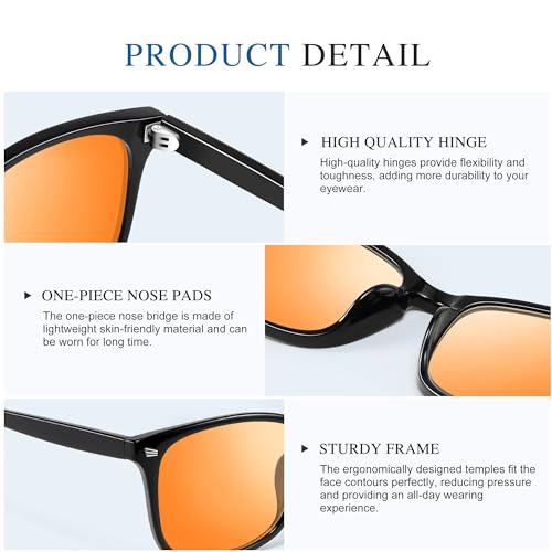 Image of Blue Light Glasses For Woman Men - Anti Eyestrain UV Protection Computer Gaming Eyeglasses Blue Light Blocking Glasses