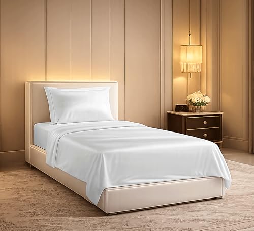 Dorian Home - Set Lenzuola Singolo in 100% Raso di