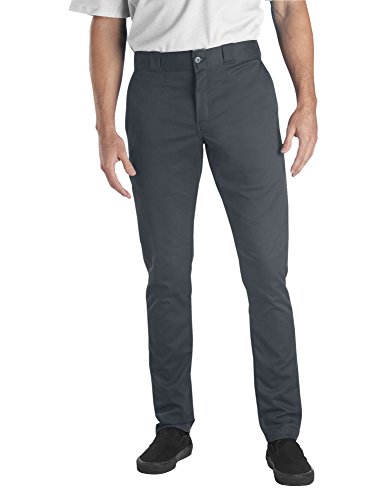 Dickies Mens Skinny Straight-fit Work Utility Pants, Charcoal, 29W x 30L US - image 1