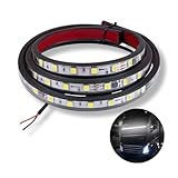 スーパーブライト 24V LED 流れる ホワイト 白光 テープライト 車 LEDテープ 流星 シーケンシャル トラック フロント イルミネーション グリルランプ LED テープ ライト 防水 シリコン 汎用品 (2.2メートル)