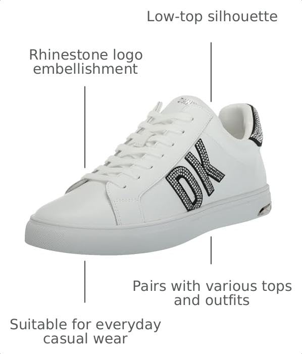 Image of DKNY Women's Abeni Low Top Sneaker with Logo | Casual Shoes